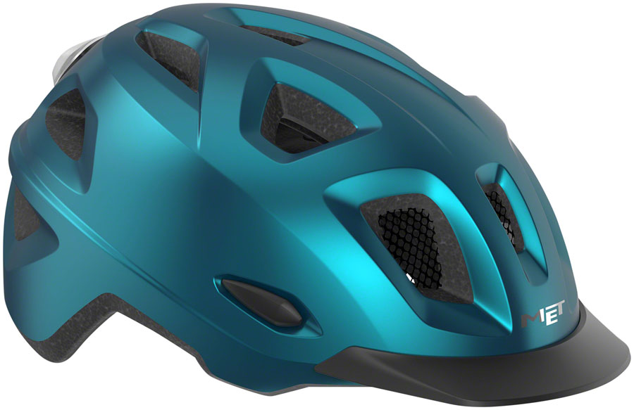 MET Mobilite MIPS Helmet - Teal/Blue Metallic, Matte, Medium/Large
