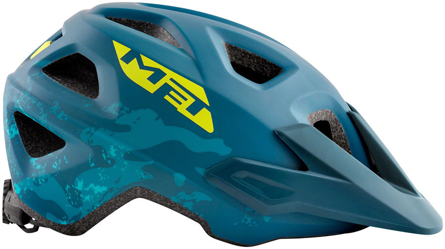 MET Eldar MIPS Kids Helmet - Petrol Blue Camo, Matte, Youth