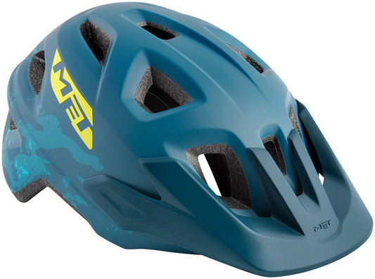 MET Eldar MIPS Kids Helmet - Petrol Blue Camo, Matte, Youth