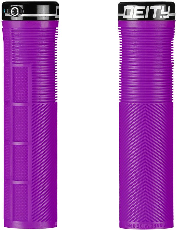Deity Components DEITY Knuckleduster - Purple Handlebar Grips Black