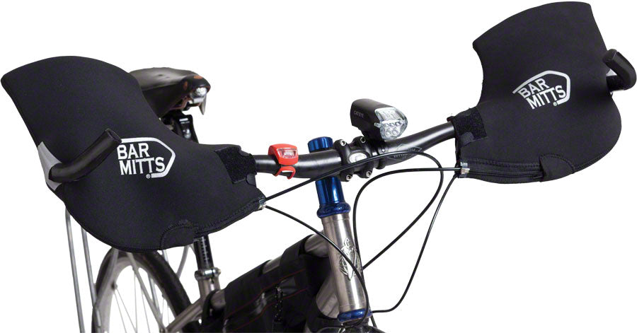 Bar Mitts Mountain / Commuter Pogie Handlebar Mitten: for Bar Ends LG Black