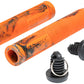 We The People Perfect - Flangeless Orange/Black Handlebar Grips Black