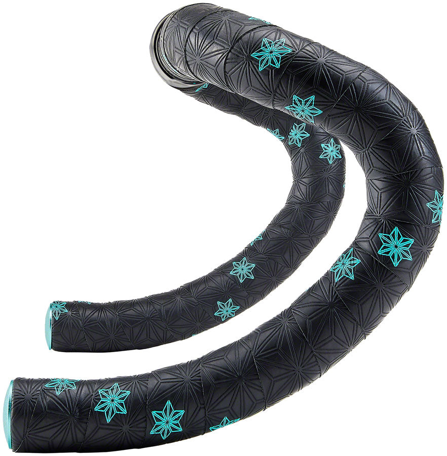 Supacaz Super Sticky Kush Bar - Celeste Print Handlebar Tape Brown