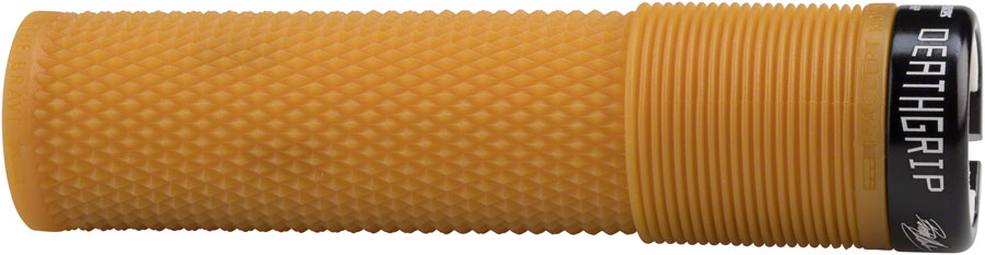Dmr DeathGrip Flangeless Grips Handlebar Grips Rubber Brown