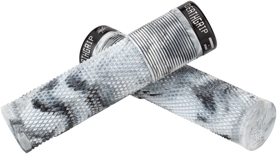 Dmr DeathGrip Flangeless Grips Handlebar Grips Rubber White