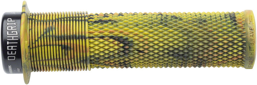 Dmr DeathGrip Flanged Grips Handlebar Grips Rubber Green