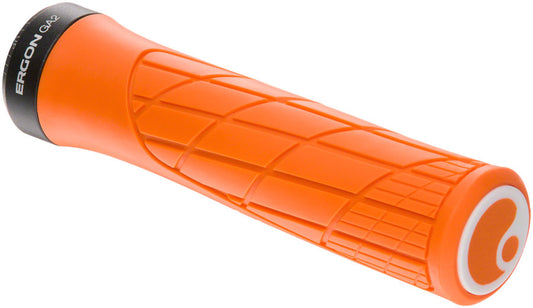 Ergon GA2 Grips - Juicy Orange, Lock-On
