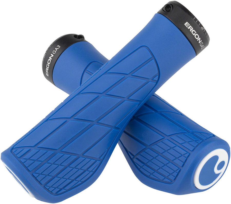 Ergon GA3 Grips Handlebar Grips Rubber Blue