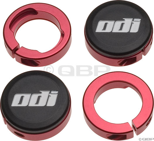 ODI Lock Jaw clamps w/ Snap caps Red set/4