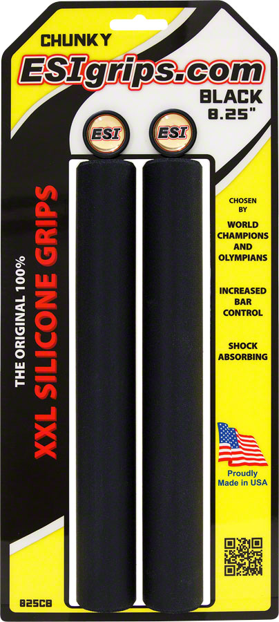 ESI XXL 8.25 Handlebar Grips Rubber Black
