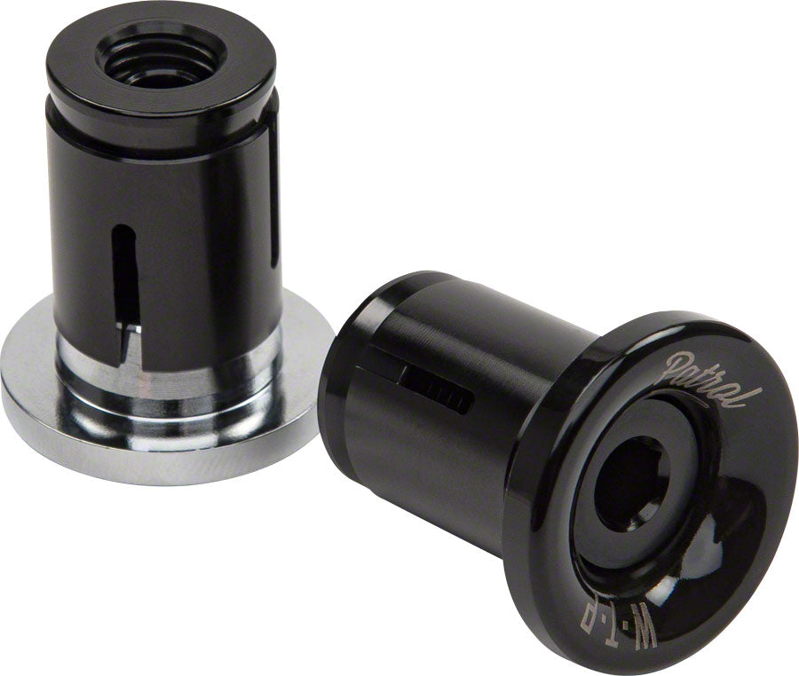 We The People Patrol Bar Ends Black Handlebar Grips Black