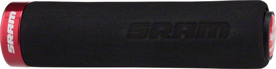 SRAM Foam Grips - Black/Red, Lock-On