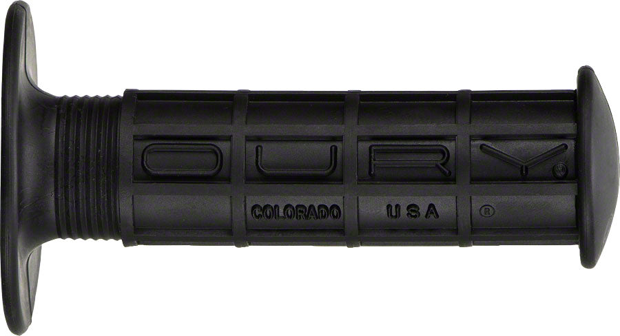 Oury BMX Waffle Grips - Black, Flange