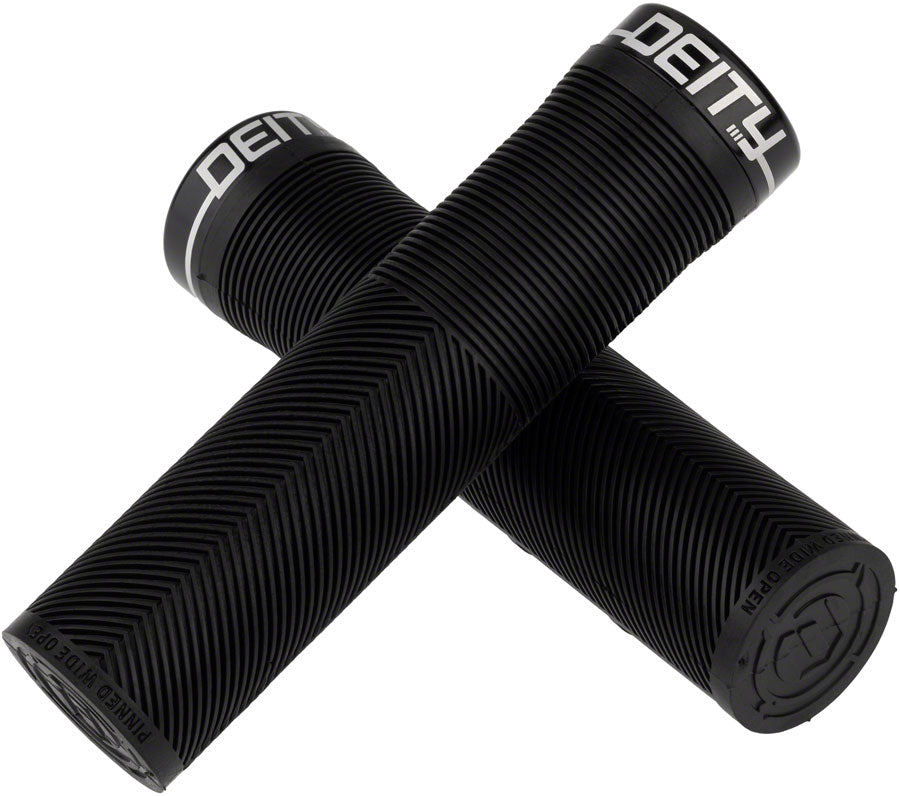 DEITY Knuckleduster Grips - Black, Lock-On