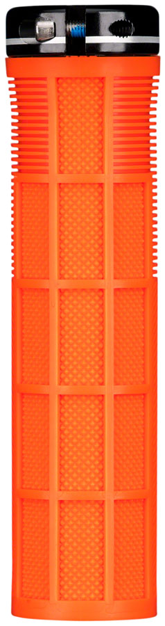 Deity Components DEITY Knuckleduster - Orange Lock-On Handlebar Grips Black