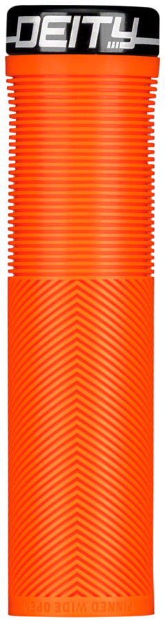 Deity Components DEITY Knuckleduster - Orange Lock-On Handlebar Grips Black