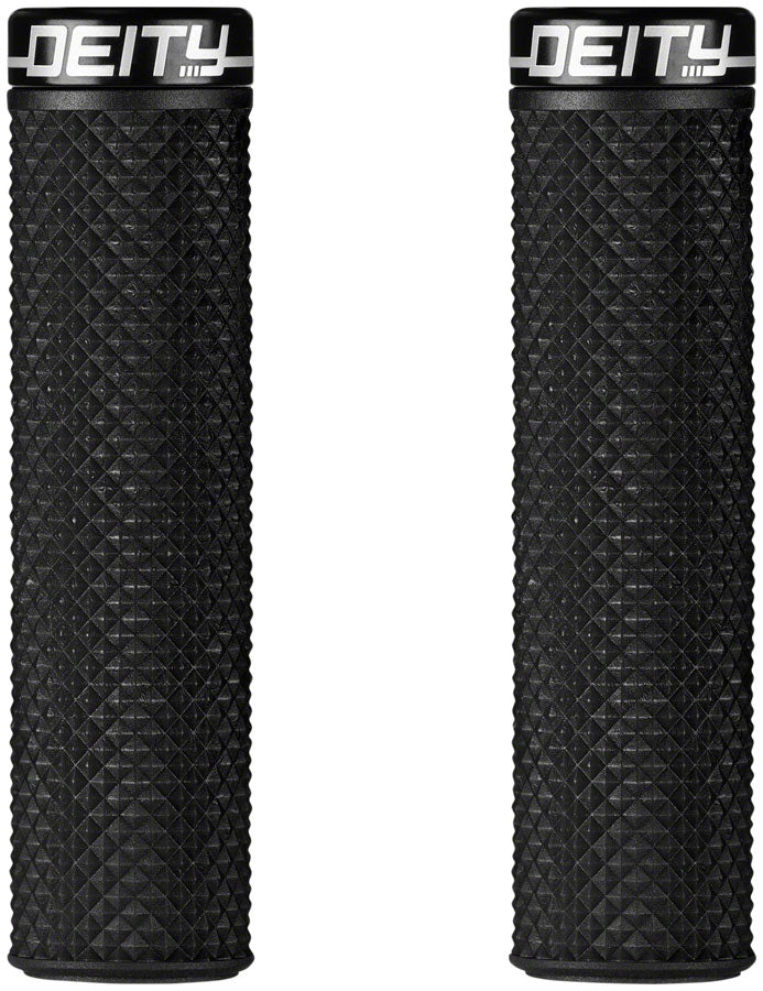 Deity Components DEITY Supracush - Black Lock-On Handlebar Grips Rubber Black