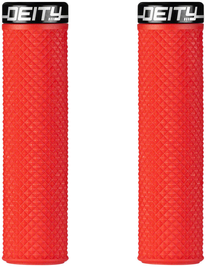 DEITY Supracush Grips - Red, Lock-On