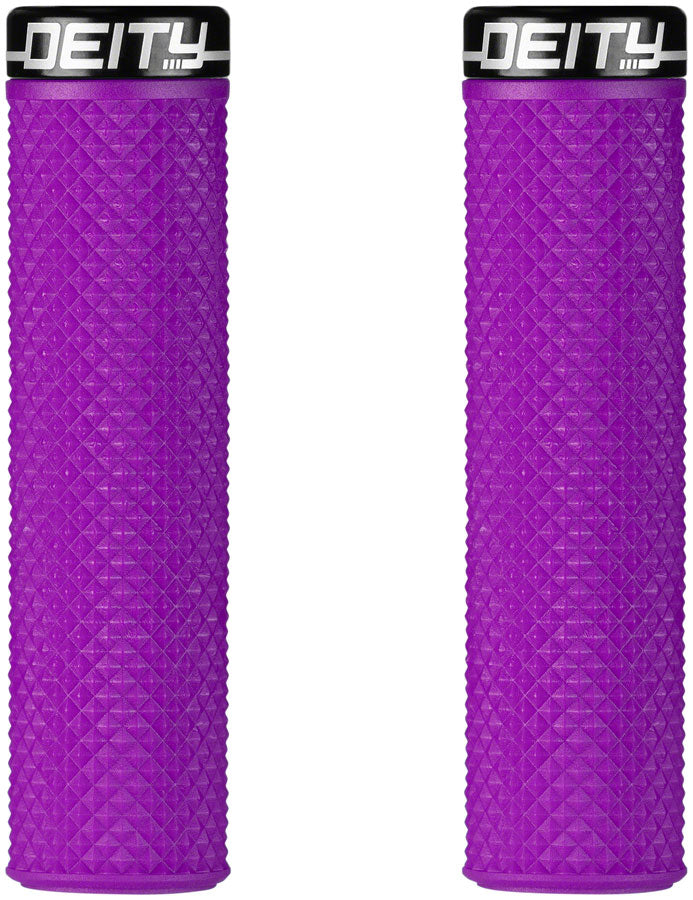 Deity Components DEITY Supracush - Purple Lock-On Handlebar Grips Rubber Purple
