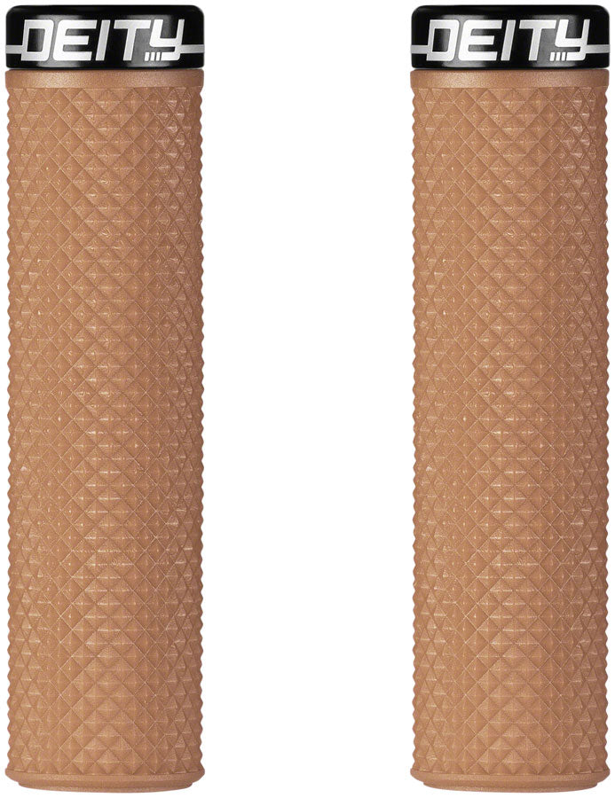 Deity Components DEITY Supracush - Gum Lock-On Handlebar Grips Rubber Brown