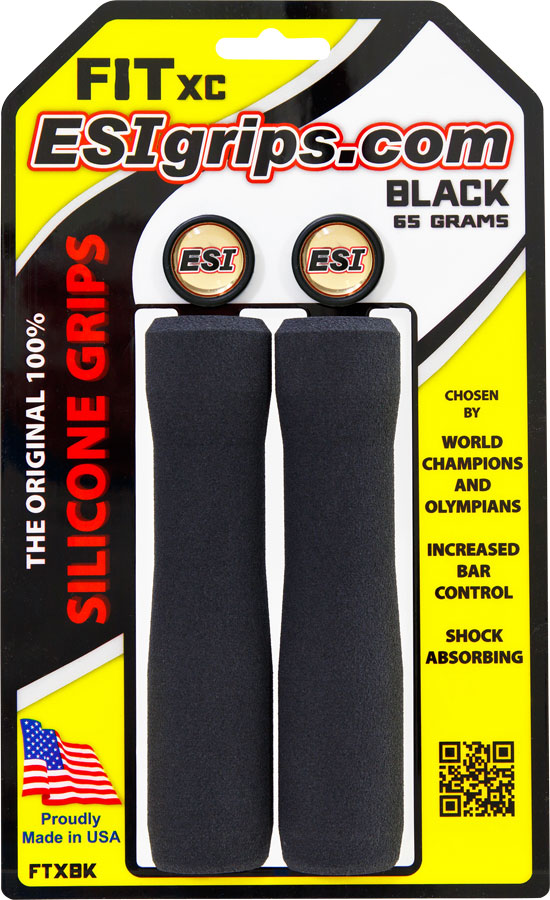 ESI FIT XC Grips Handlebar Grips Rubber Black