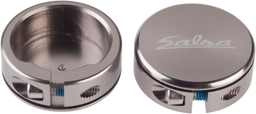Salsa Lock-On Collars Closed-End Pewter