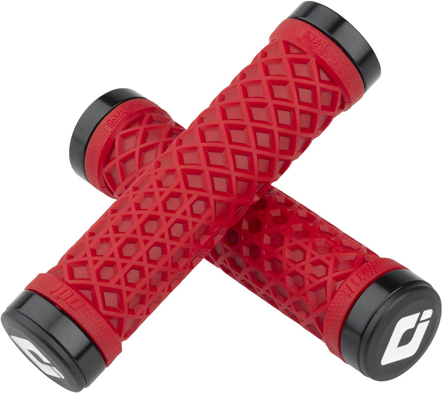 ODI VANS Lock-On Grips - Red, Lock-On