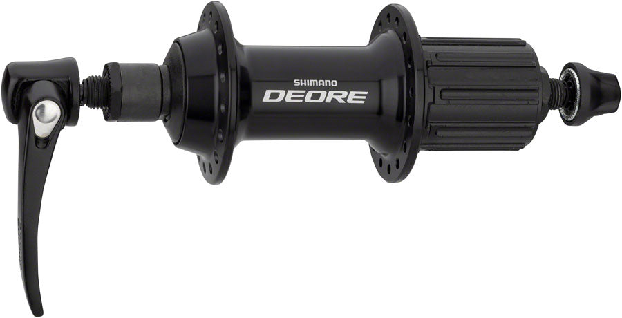Shimano Deore FH-T610 Rear Hub - QR x 135mm, Rim Brake, HG10, Black, 32H