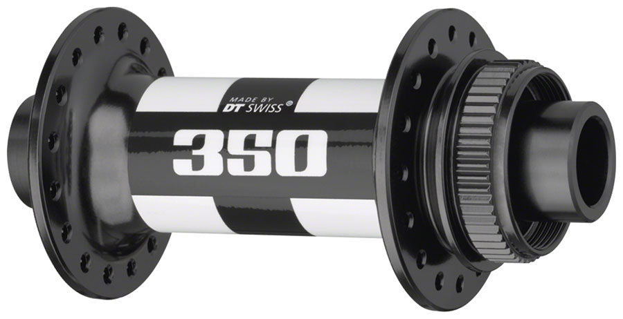DT Swiss 350 Front Hub - 12 x 100mm, Center-Lock, Black, 24h