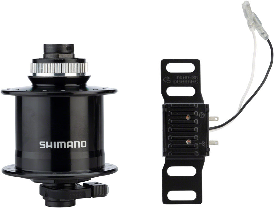 Shimano Metrea Dynamo Front Hub - 12 x 100mm, Center-Lock, Black, 36h
