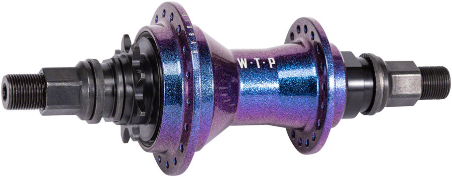 We The People Hybrid Rear Hub - Freecoaster/cassette, 14mm, 36H, 9T, Left Side Drive Galactic Purple