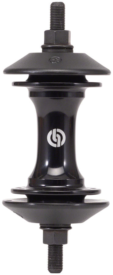 Salt EX Front Hub - 3/8", Sealed Bearing, 28H, Black