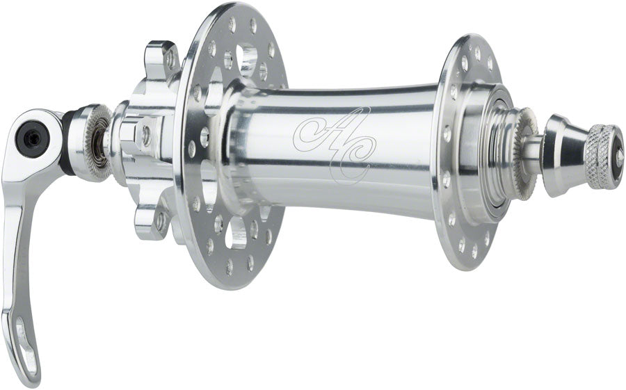 All-City Go-Devil Front Hub - 15/12/QR x 100mm, 6-Bolt, Sliver, 28h