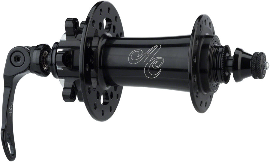 All-City Go-Devil Front Hub - 15/12/QR x 100mm, 6-Bolt, Black, 28h