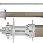 All-City Go-Devil Rear Hub - QR x 135mm/12 x 142mm, 6-Bolt, HG 11 Road, Silver, 28H