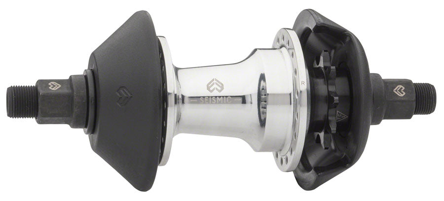 Eclat Seismic Cassette Hub - 9T, Right Side Drive, With Non-Drive Side and Drive Side Guards, Silver Polished