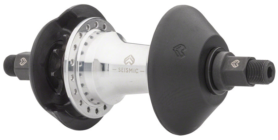 Eclat Seismic Cassette Hub - 9T, Left Side Drive, With Non-Drive Side and Drive Side Guards, Silver Polished