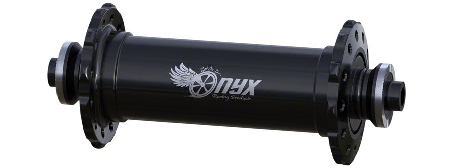 Onyx Vesper Front Hub - QR x 100mm, Rim Brake, Black, 24H