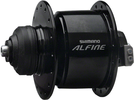 Shimano Alfine DH-S501 Dynamo Front Hub - QR x 100mm, Center-Lock, Black, 32h