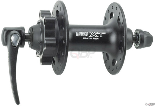 Shimano XT HB-M756 Front Hub - QR x 100mm, 6-Bolt, Black, 32h