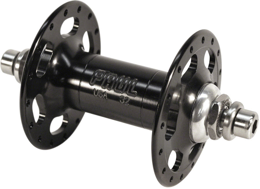 Paul Component High Flange Front Hub - 9 x 1 x 100mm, Rim Brake, Black, 32h