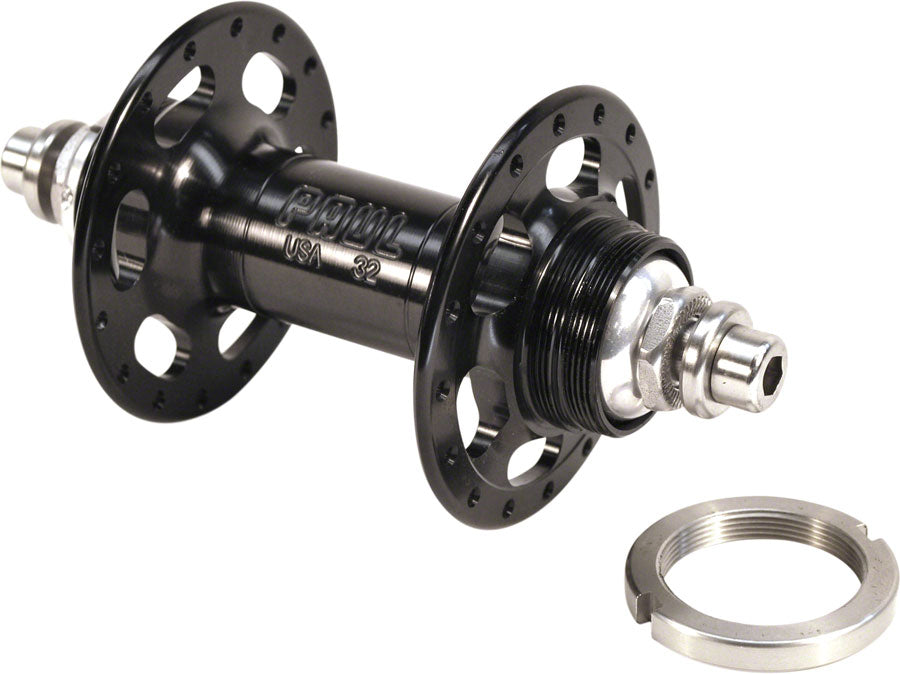 Paul Component Engineering High Flange Rear Hub - Threaded x 120mm, Rim Brake, Threaded, Black, 32H