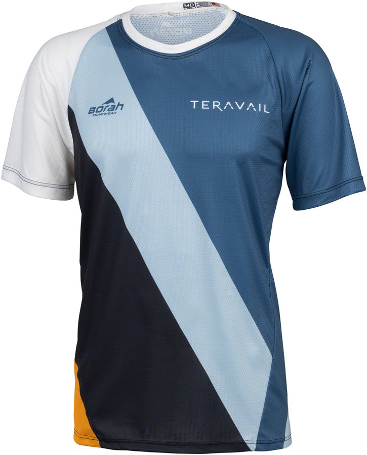 Teravail Waypoint Men's MTB Jersey - White, Blue, Lite Blue, Black, Gold, 2X-Large