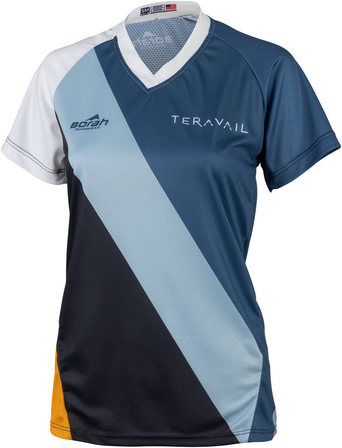Teravail Waypoint Women's MTB Jersey - White, Blue, Lite Blue, Black, Gold, 2X-Large