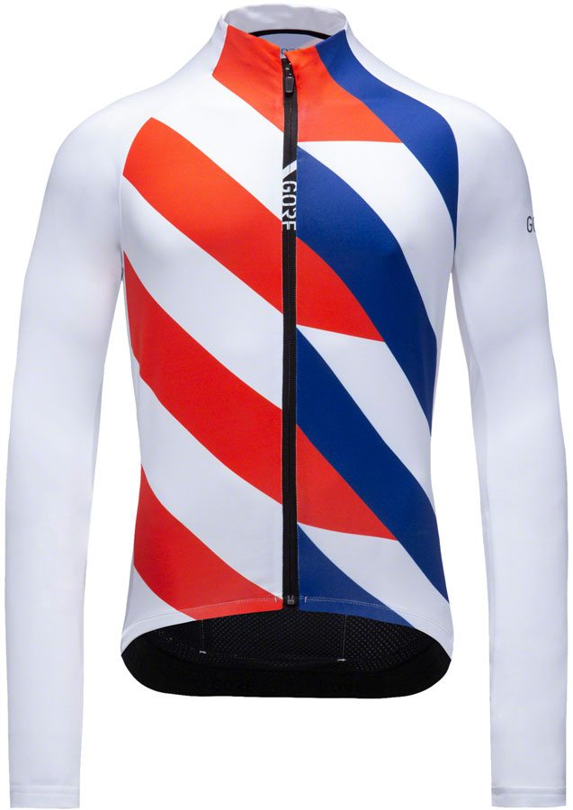 GORE C5 Thermo Jersey - White/Fireball, Men's, Medium