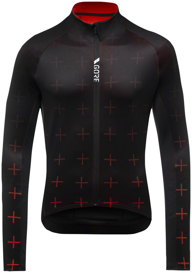 GORE C5 Thermo Jersey - Black/Fireball, Men's, Large