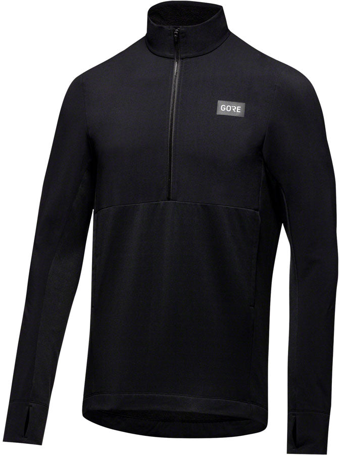 GORE Trail KPR Hybrid 1/2-Zip Jersey - Black, Men's, Large