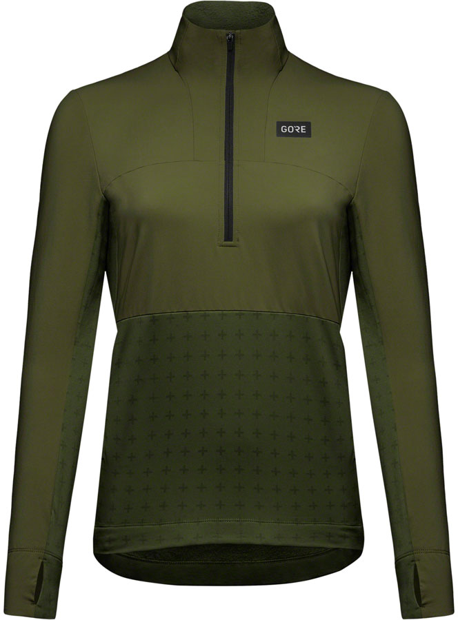 GORE Trail KPR Hybrid 1/2-Zip Jersey - Utility Green, Women's, Small