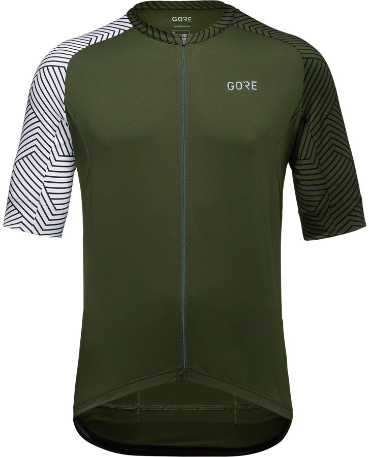 GORE C5 Jersey - Utility Green/White, Men's, X-Large
