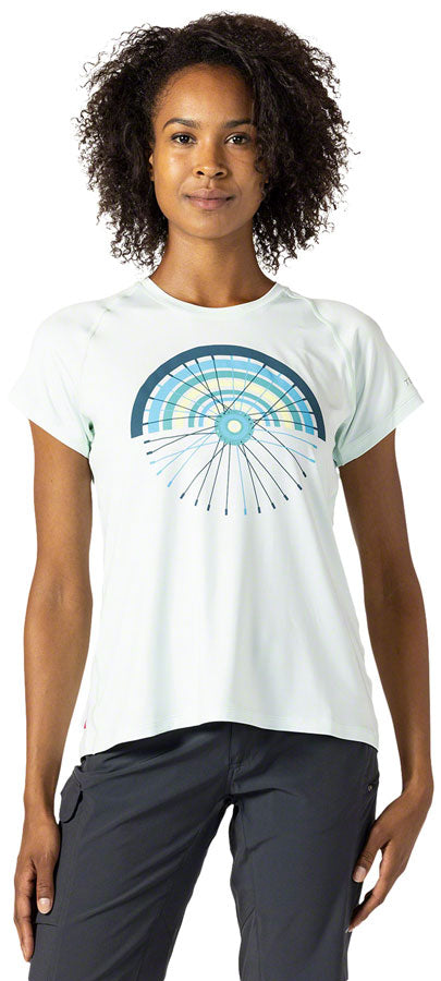 Terry Tech Tee - Flow, Sea/Spoke, Small